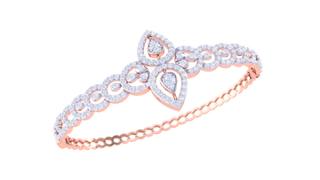 Royal Bloom 925 Silver Bangle