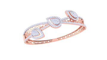 Starlit Bloom 925 Silver Bangle