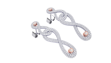 Endless Elegance 925 Silver Infinity Earrings