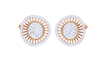 Sun Halo 925 Silver Statement Stud Earrings