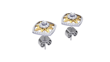 925 Silver Star Flower Traditional Earrings for Girls & Women