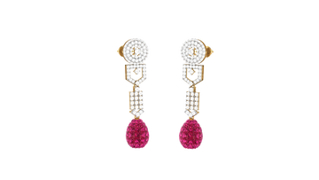 925 Silver Radiant Chain Drop Earrings