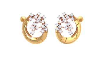 Starfire Hoop Sparkle 925 Silver Earrings