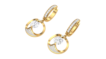 925 Silver Rounded Traditional Earrings for Girls & Women