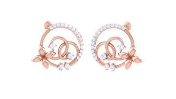 Floral Whirl 925 Silver Earrings