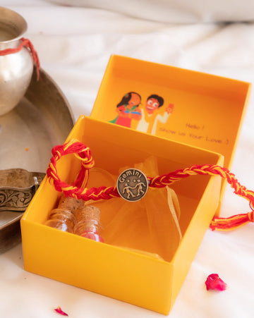 Gemini Zodiac Rakhi in 92.5 Silver – Astrological Rakhi Gift for Brothers