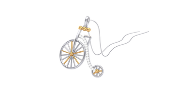 925 Silver Vintage Cycle Shape Earrings for Girls & Women