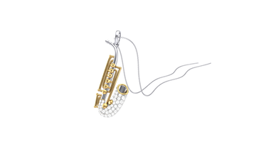 925 Silver Traditional Saxophone Shape Earrings for Girls & Women
