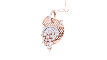 925 Silver – ShellLeaf Pendant Modern Traditional Shell Leaf