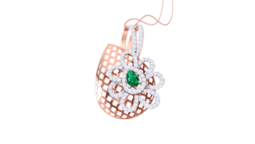 925 Silver – DiamondLeaf Pendant