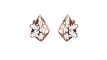 925 Silver Traditional Floral Earrings for Girls & Women