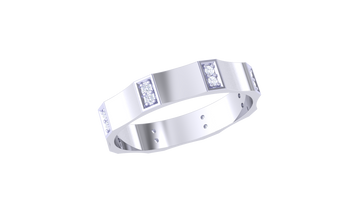 925 Silver – ClassicCouple Ring Modern Traditional Ring Set