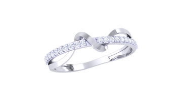 Infinity Love 925 Silver Couple Rings – Sparkling Matching Bands for Him & Her
