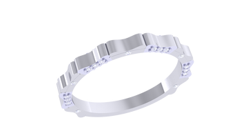 Royal Wave 925 Silver Couple Rings – Unique Wedding & Promise Bands for Him & Her