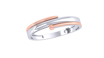 925 Sterling Silver Traditional Band Couple Ring – “Sanskriti Shape”