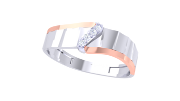 925 Silver Traditional V-Cut Couple Ring – Classic Matching Band Design