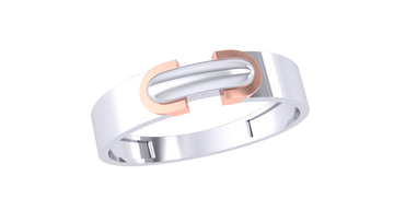 925 Silver Eternal Bond Couple Ring – Traditional Band Style