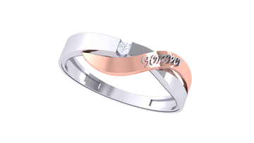 925 Silver Forever Love Ring – Traditional Crossover Promise Design