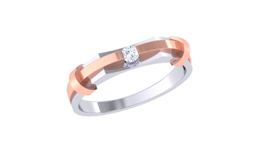 925 Silver – SimpleDiamond Couple Ring