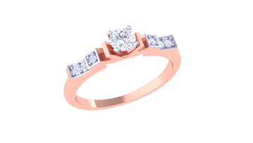 925 Silver Princess Cut Engagement Ring – Traditional Square Shape Couple Ring