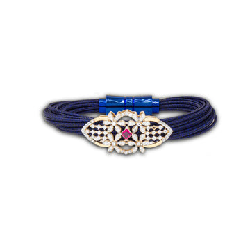 925 Silver Kamal Netra Bracelet – Traditional Royal Lotus Design by Aneytri