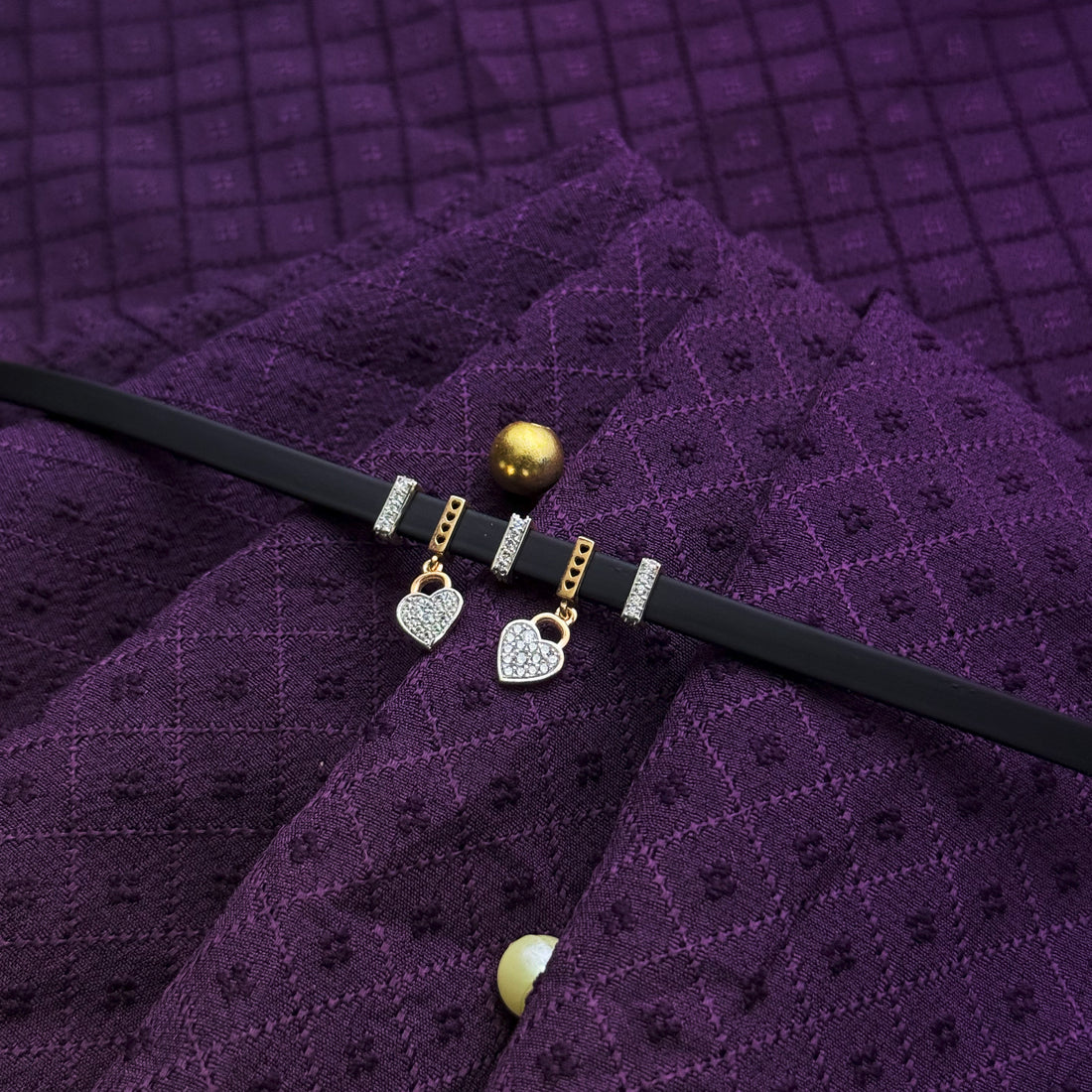 925 Silver Twin Heart Designer Rakhi with Black Band – Aneytri Jewelry