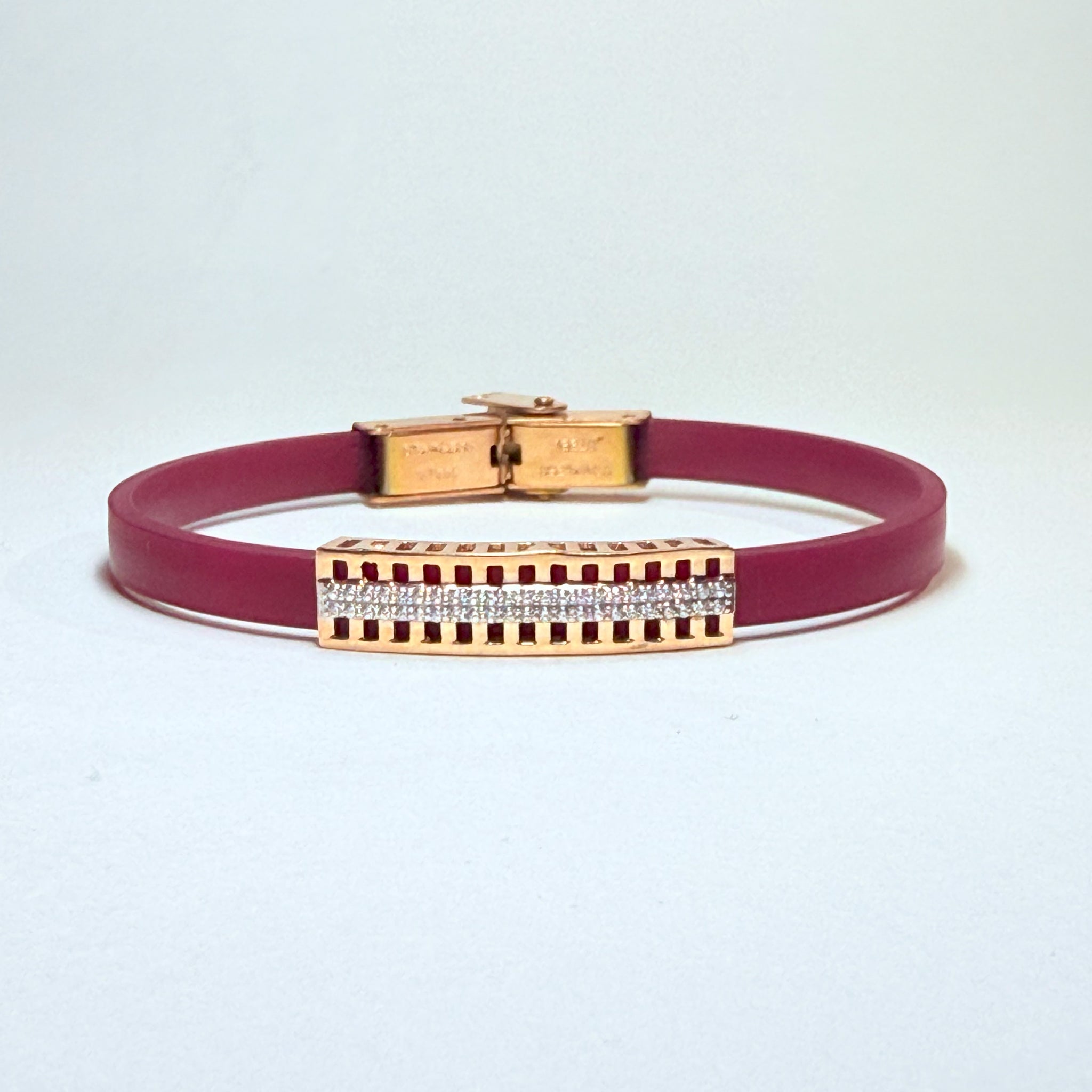 925 Silver Geometric Gold Charm Rakhi with Maroon Band – Aneytri Jewelry