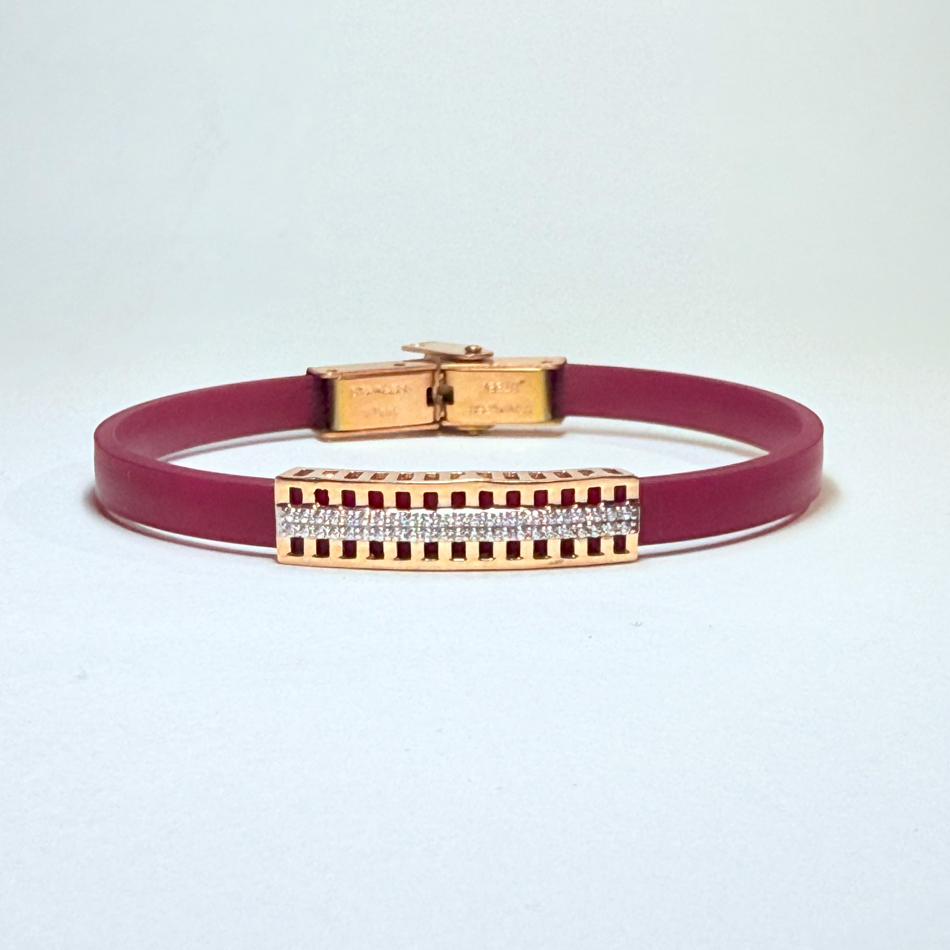 925 Silver Geometric Gold Charm Rakhi with Maroon Band – Aneytri Jewelry
