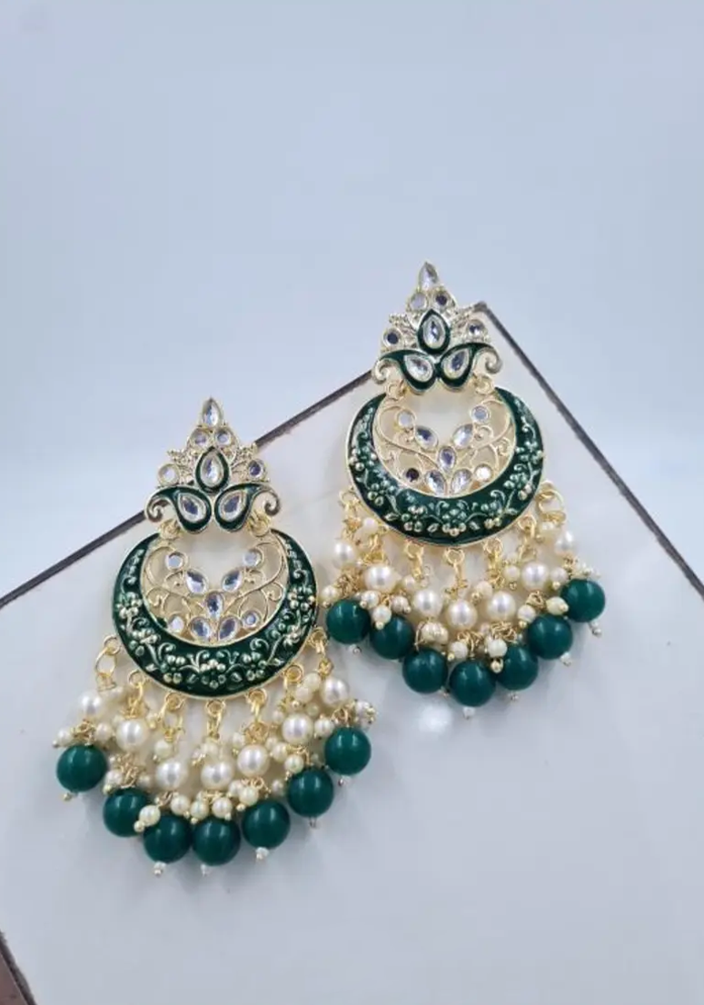 Ira Antique Gold Jhumka Earrings