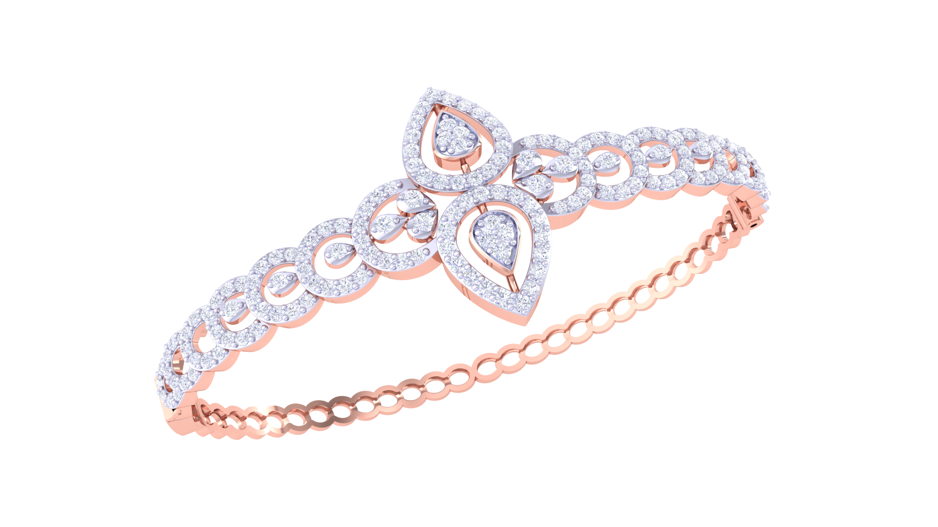 Royal Bloom 925 Silver Bangle