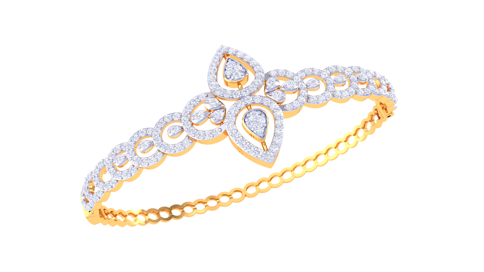 Royal Bloom 925 Silver Bangle