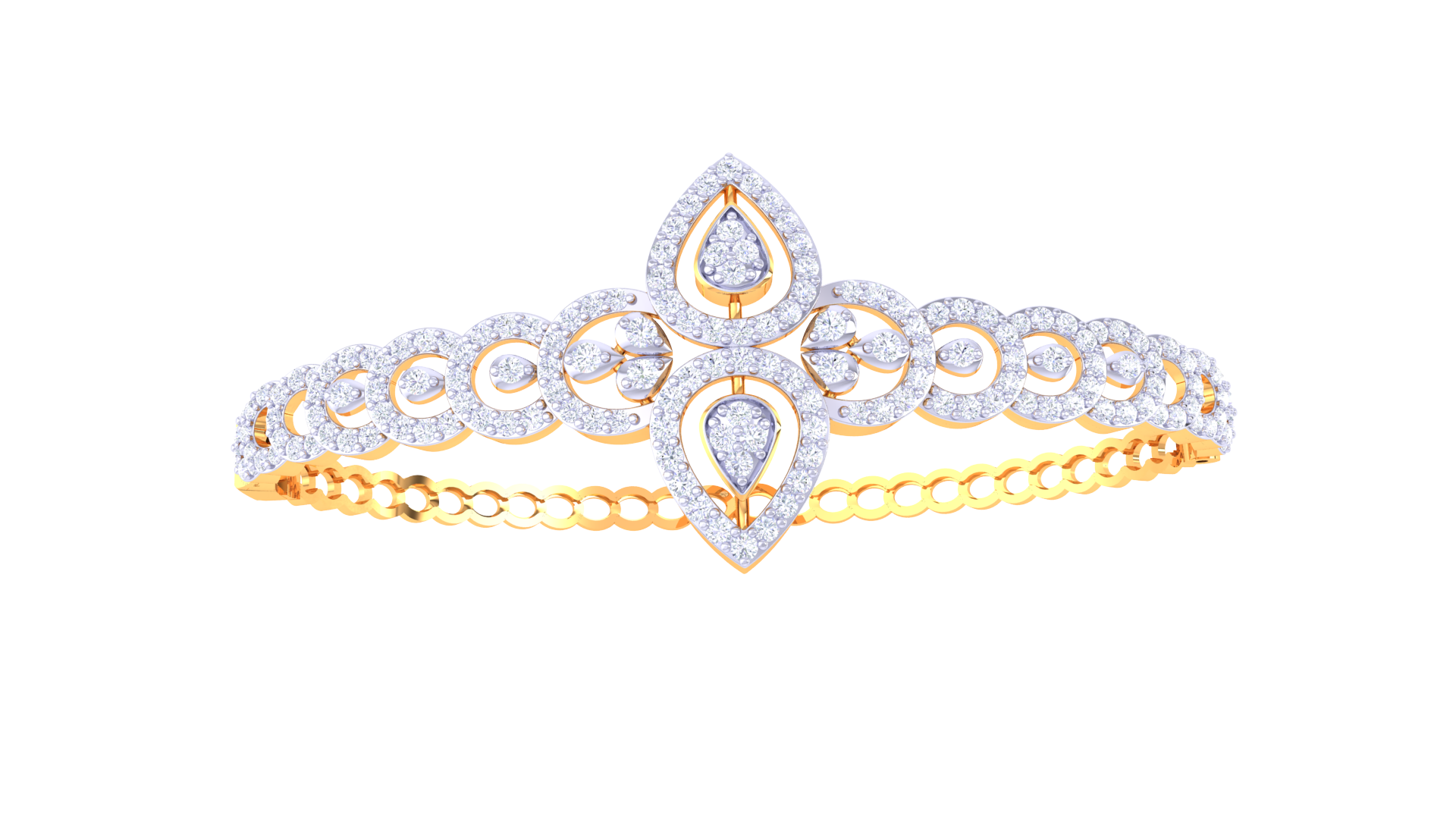 Royal Bloom 925 Silver Bangle