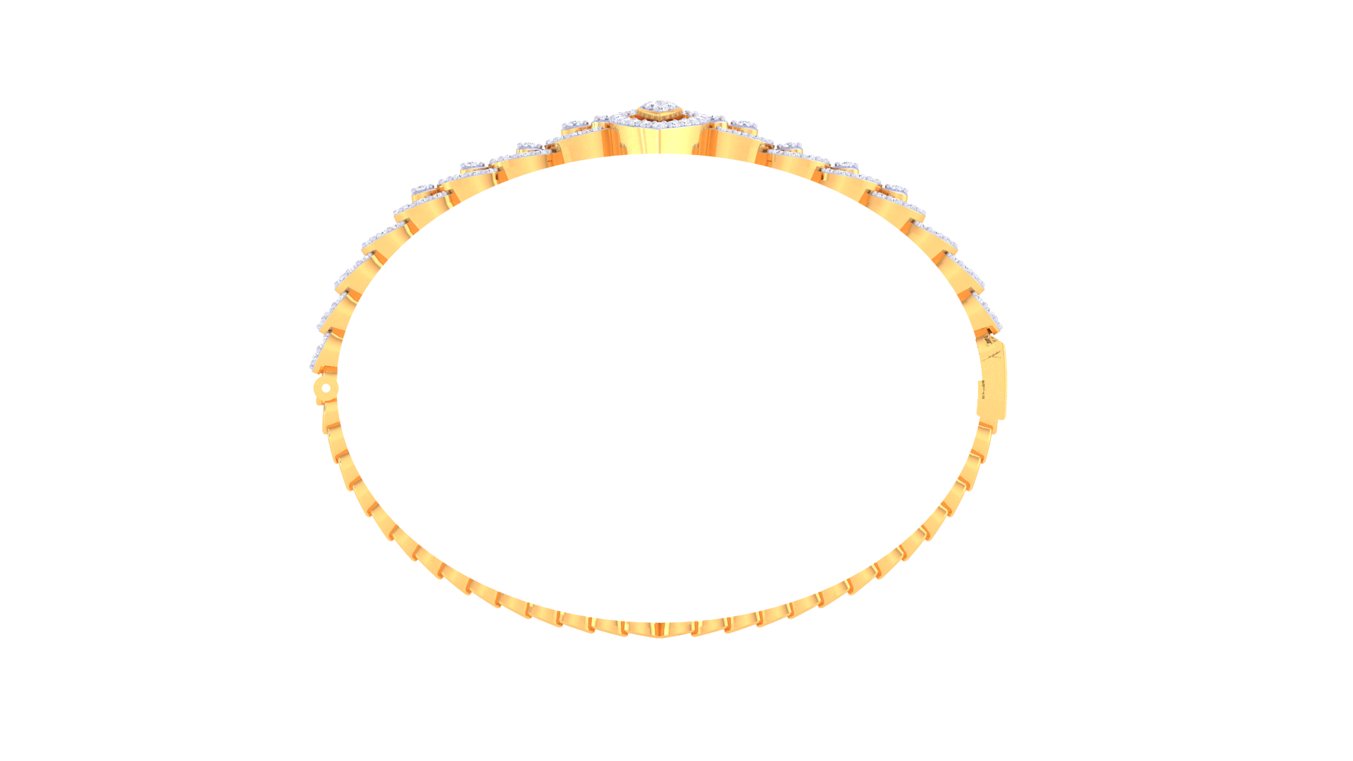 Royal Bloom 925 Silver Bangle