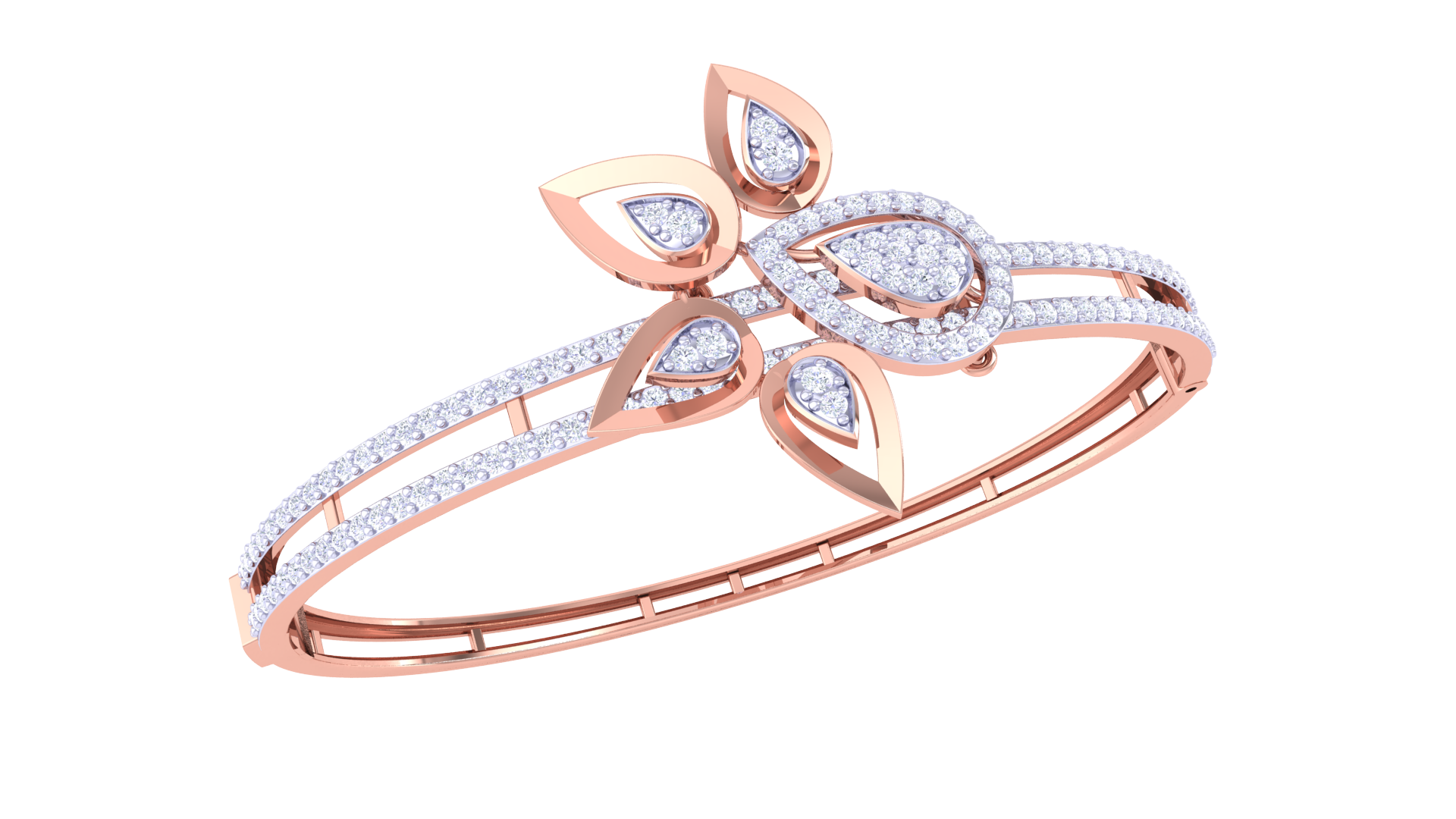 Petal Grace 925 Silver Bangle