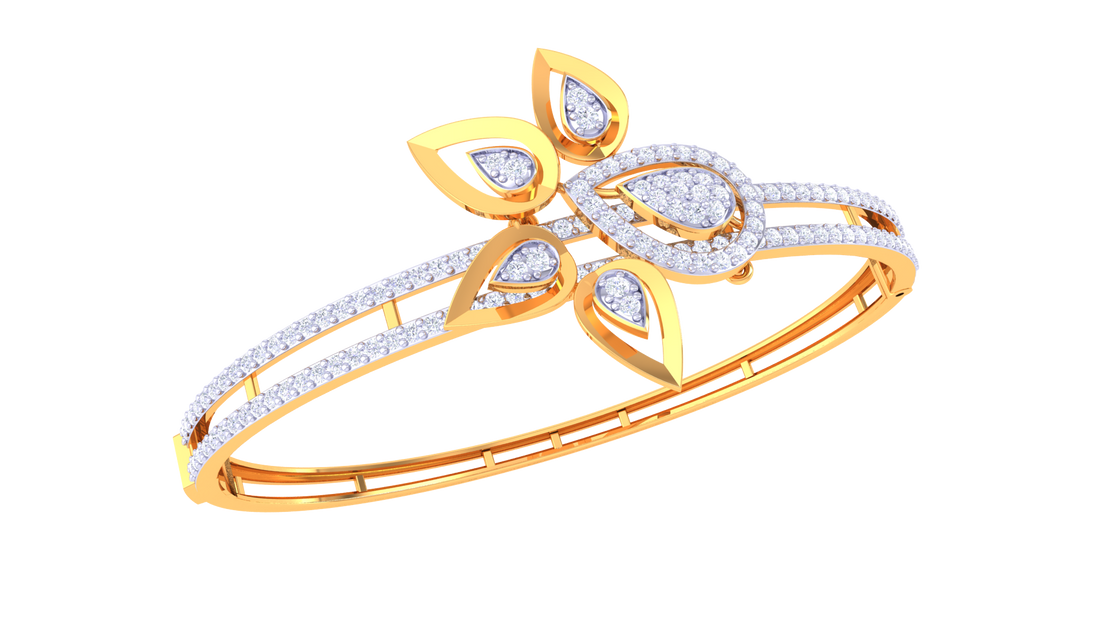 Petal Grace 925 Silver Bangle