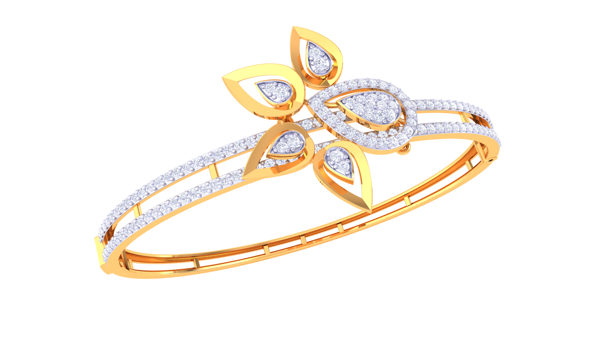Petal Grace 925 Silver Bangle