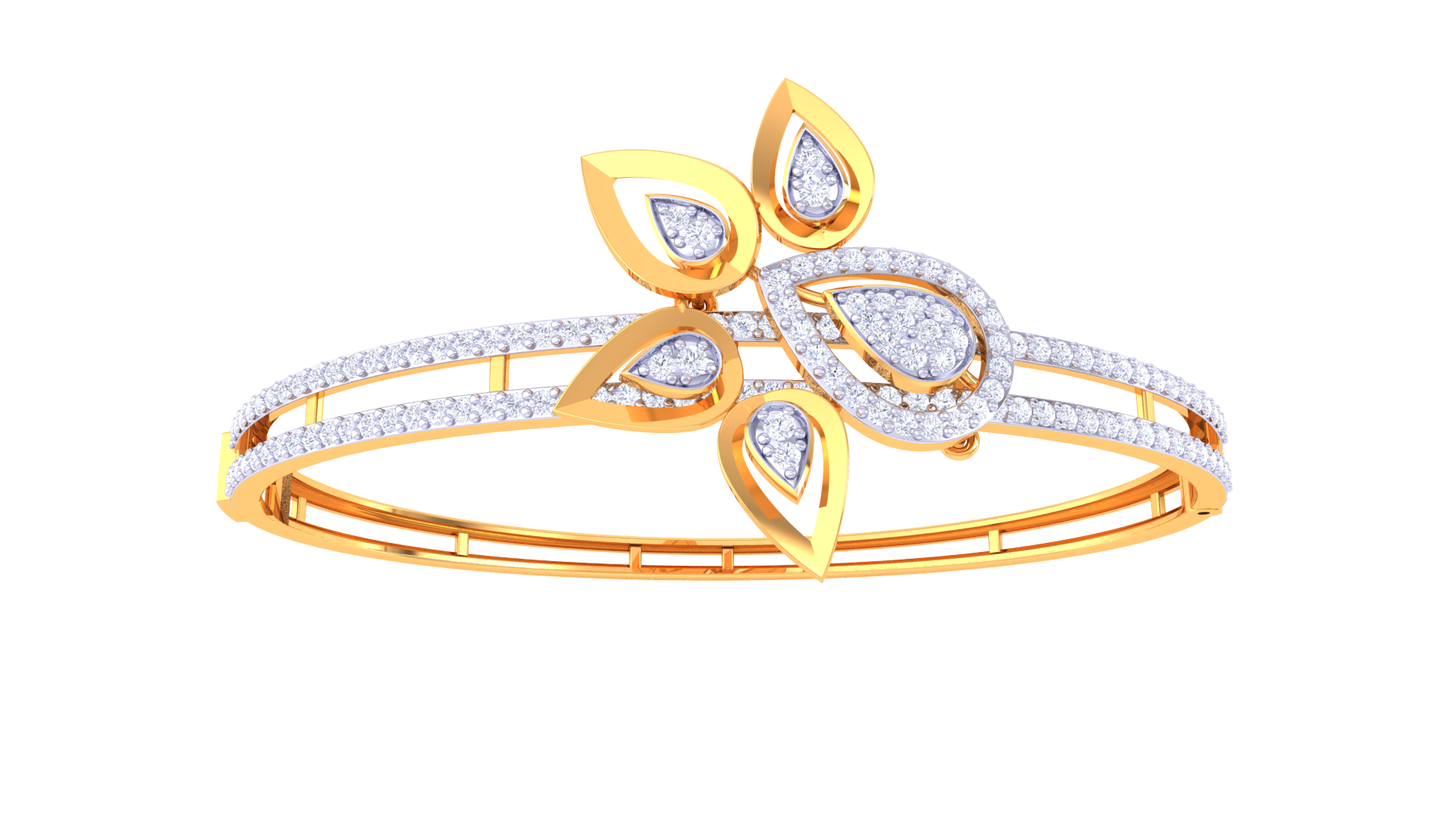 Petal Grace 925 Silver Bangle