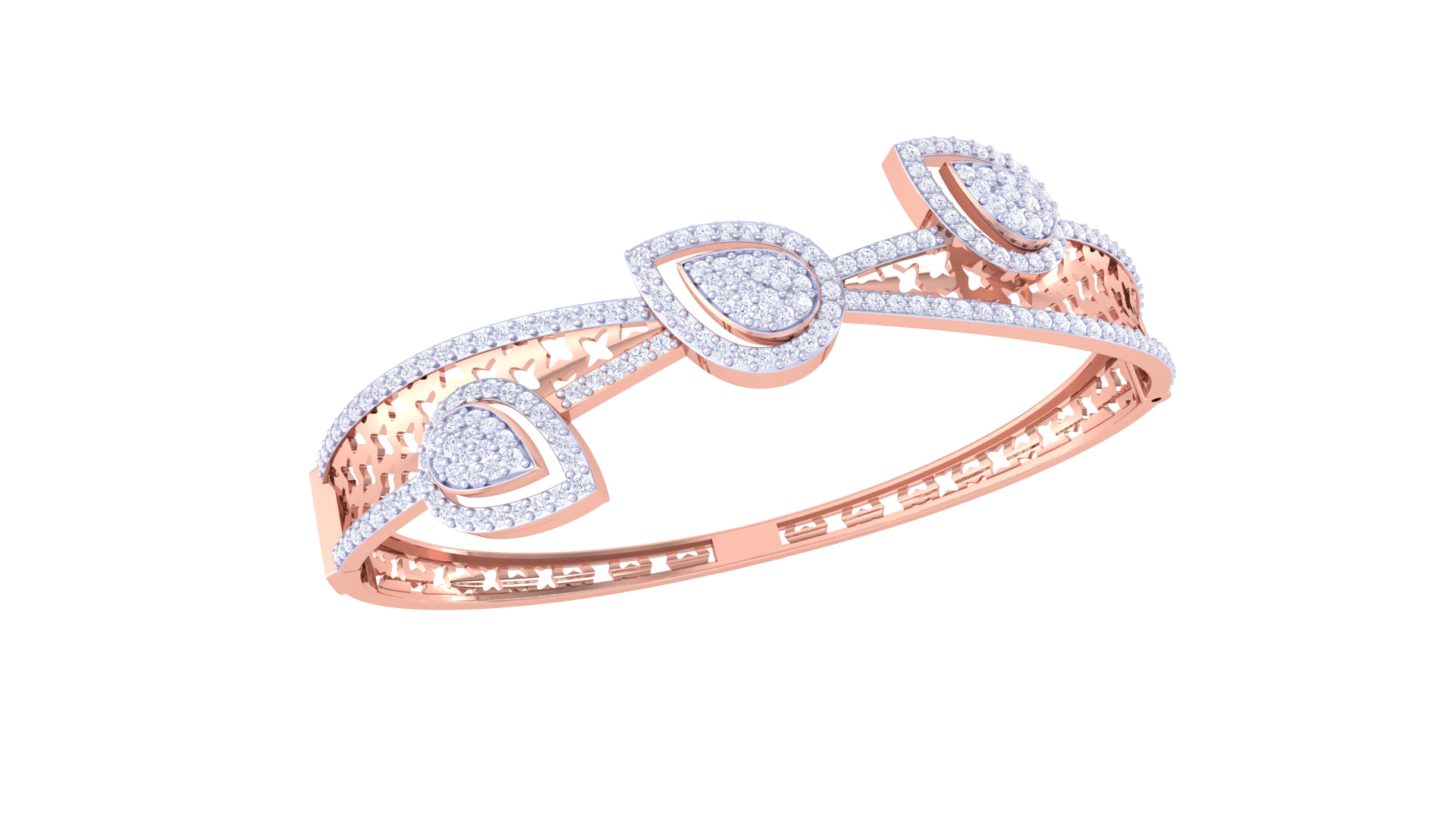 Starlit Bloom 925 Silver Bangle