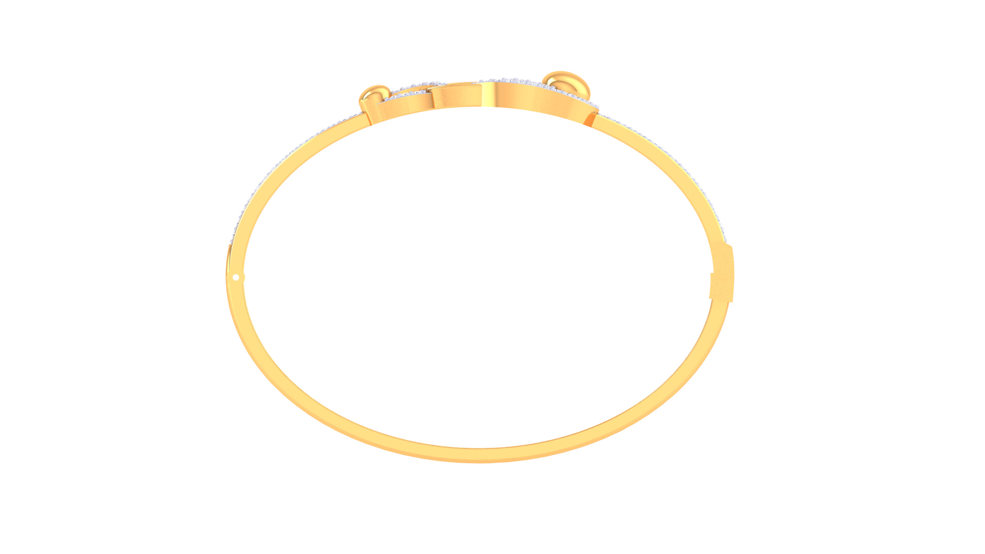 Glam Loop 925 Silver Bangle for Girls – Stylish Designer Bracelet in Rose Gold & Gold