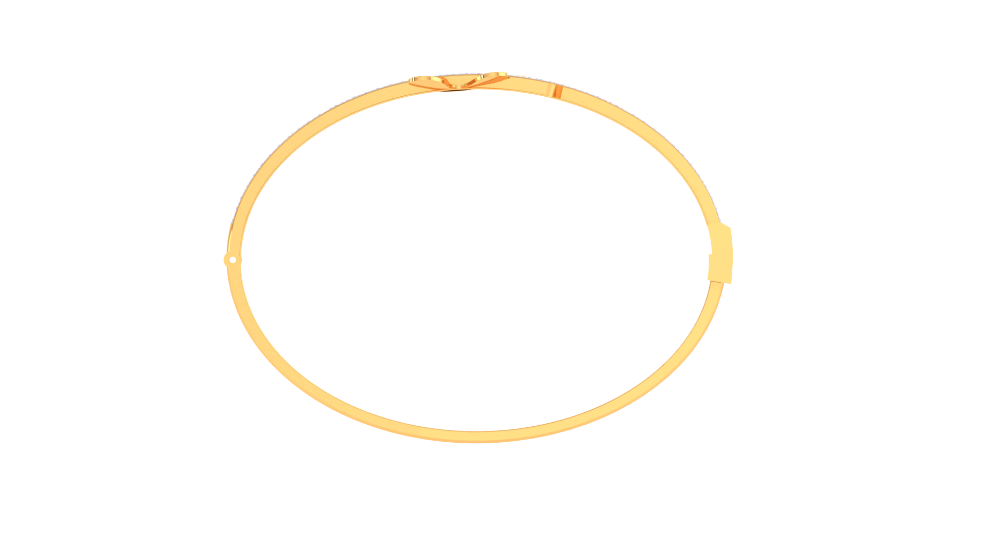 Floral Spark 925 Silver Bangle for Girls – Stylish Flower Bracelet in Rose Gold & Gold Finish
