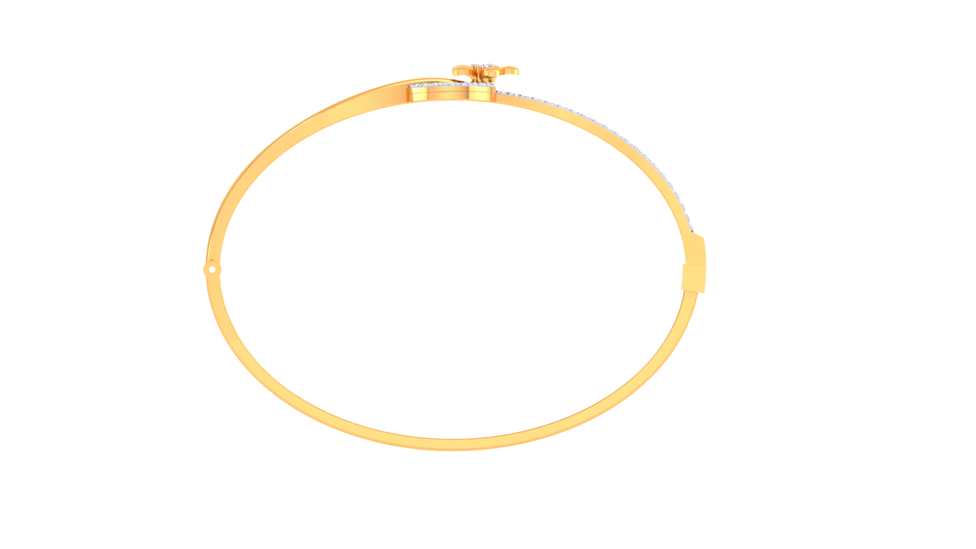 Petal Grace 925 Silver Flower Bangle for Girls – Elegant Rose Gold & Gold Bracelet