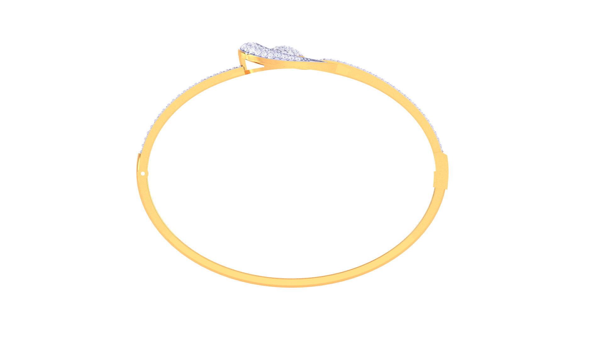 Celestial Glow 925 Silver Designer Bangle for Girls – Rose Gold & Gold Finish