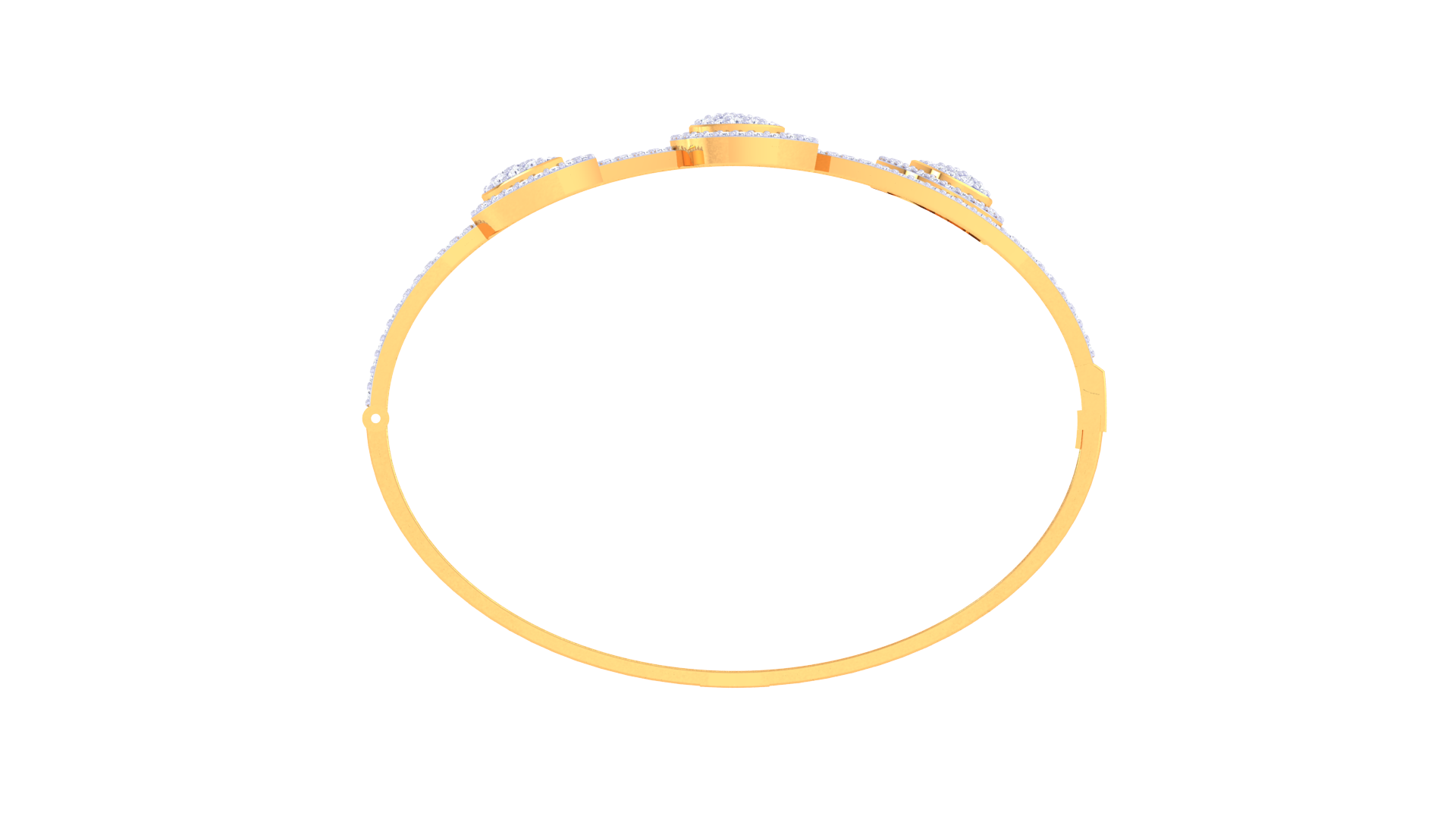 Starlit Bloom 925 Silver Bangle