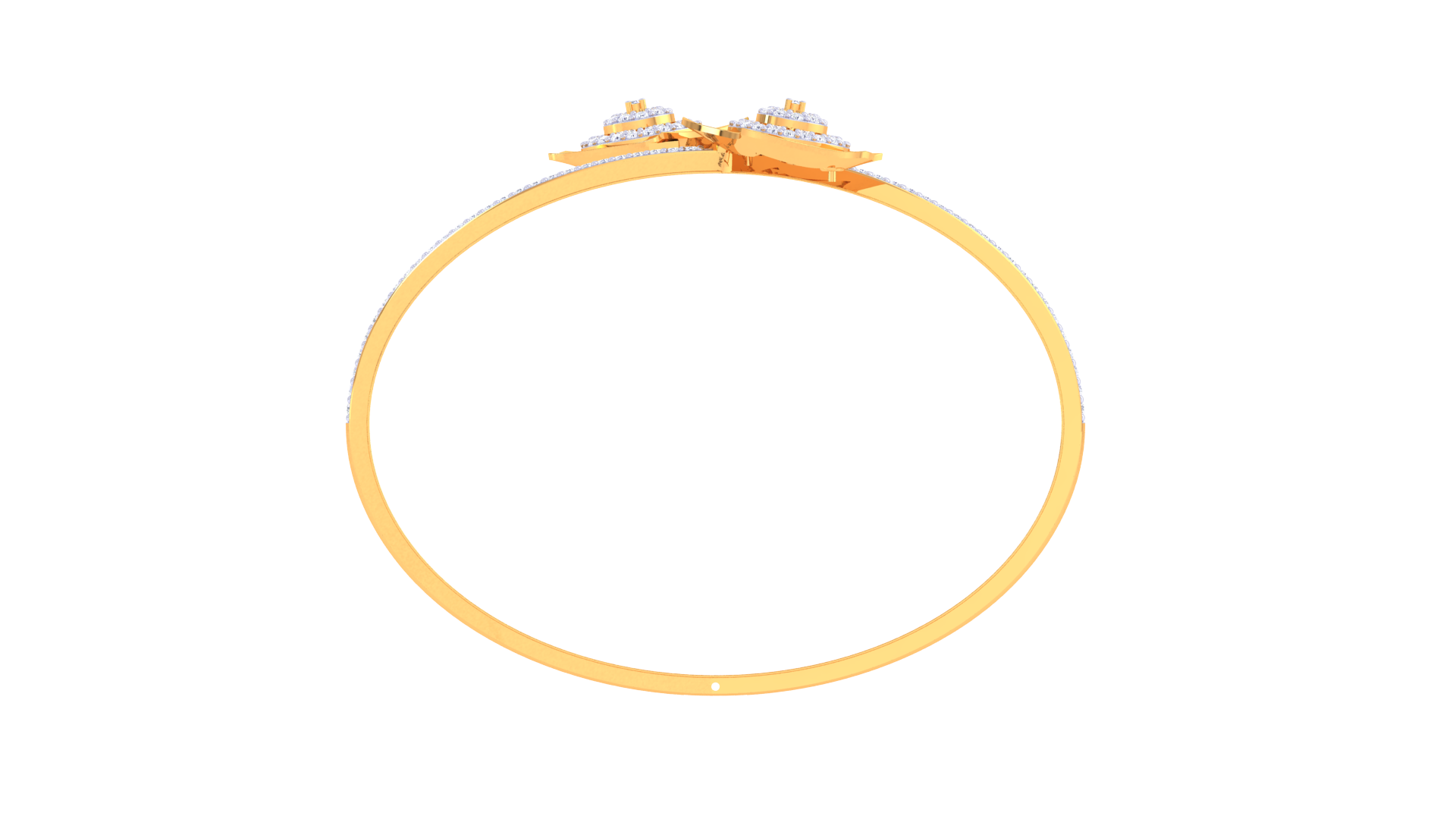 Rose Swirl 925 Silver Bangle for Girls – Elegant Designer Bracelet in Rose Gold & Gold