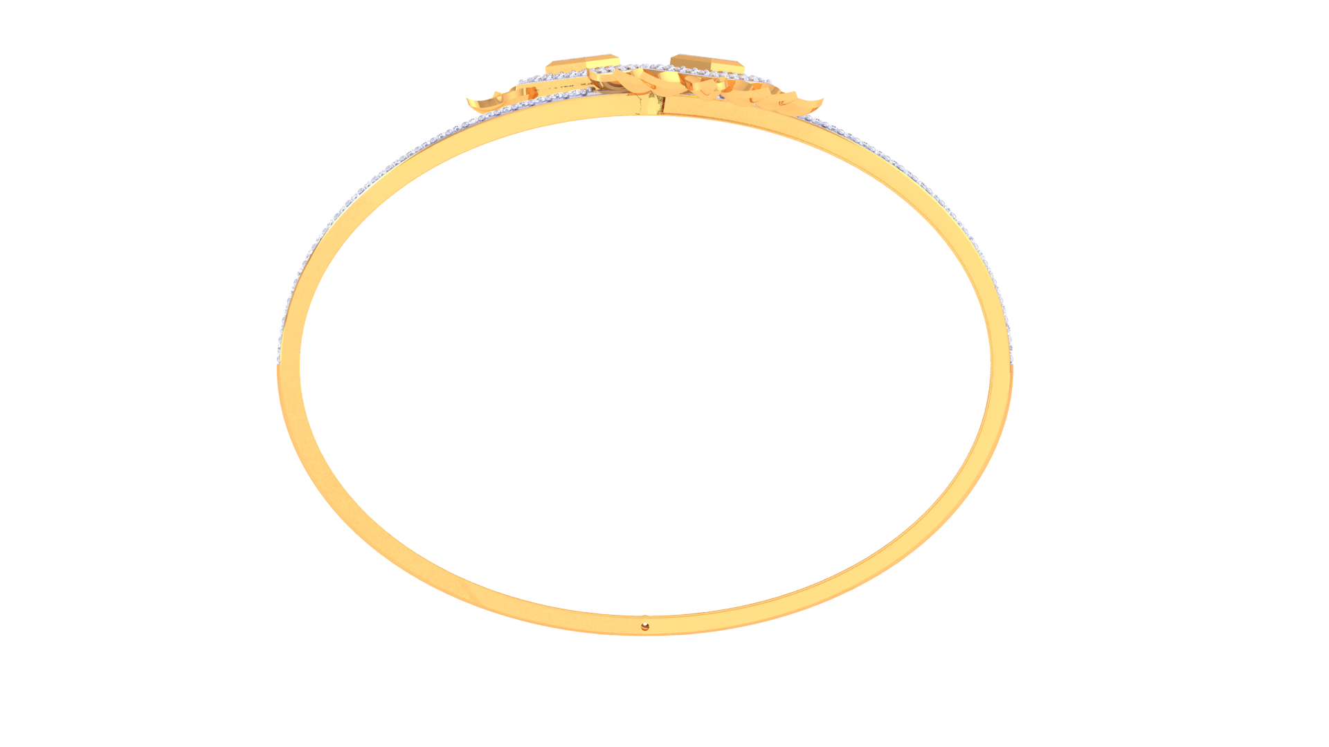 Sunshine Bloom 925 Silver Bangle for Girls – Floral Designer Bracelet in Rose Gold & Gold Finish