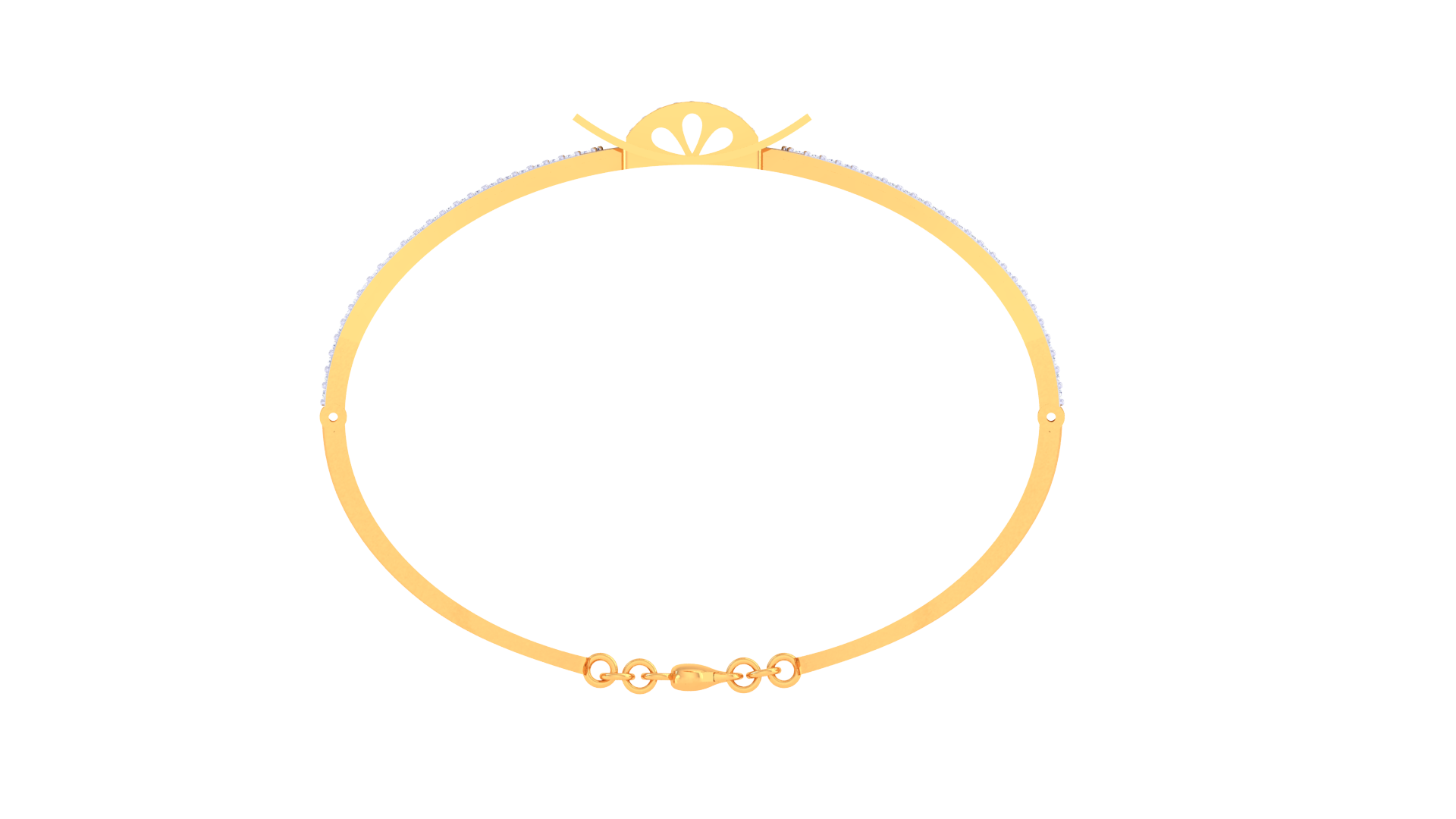 Elegant Charm 925 Silver Designer Bangle for Girls – Modern Dual-Line Bracelet in Rose Gold & Gold Finish