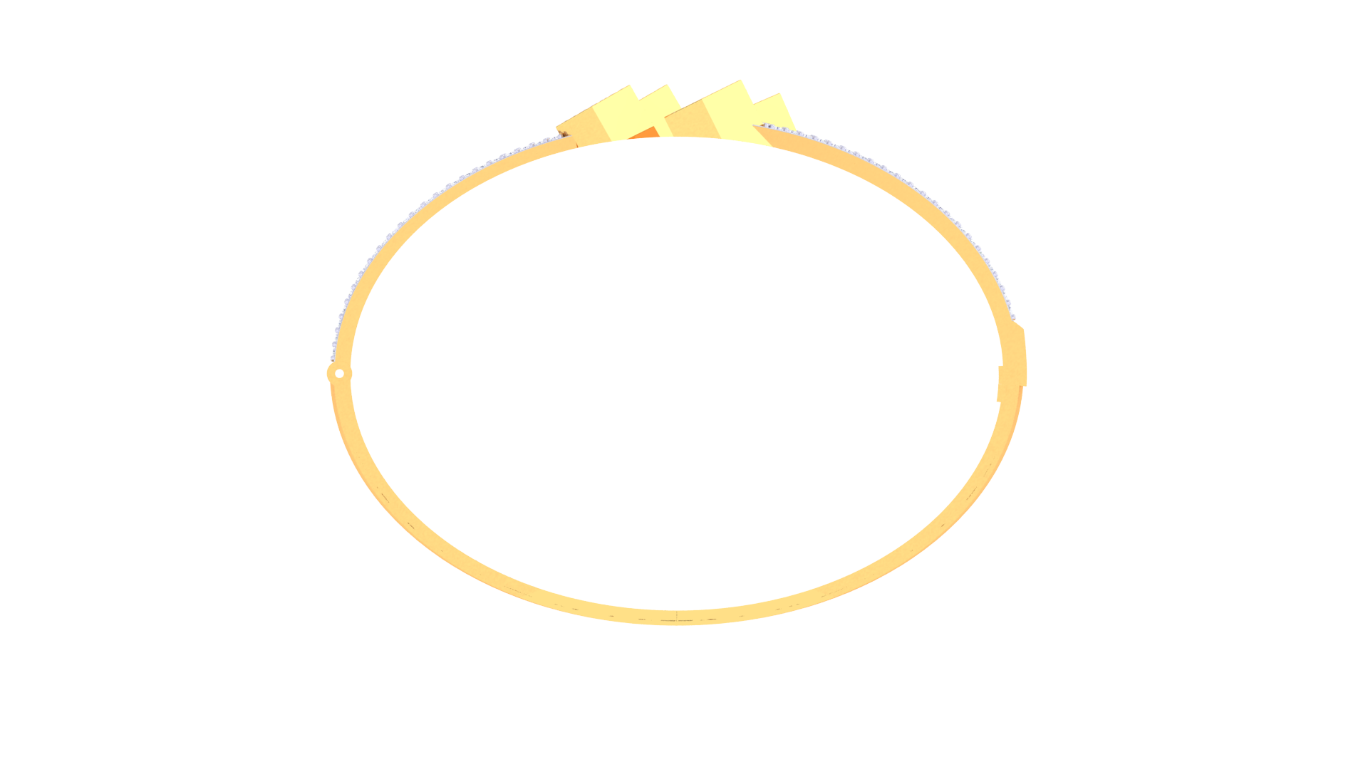 Sparkle 925 Silver Bangle for Girls – Stylish Gold & Rose Gold Designer Bracelet