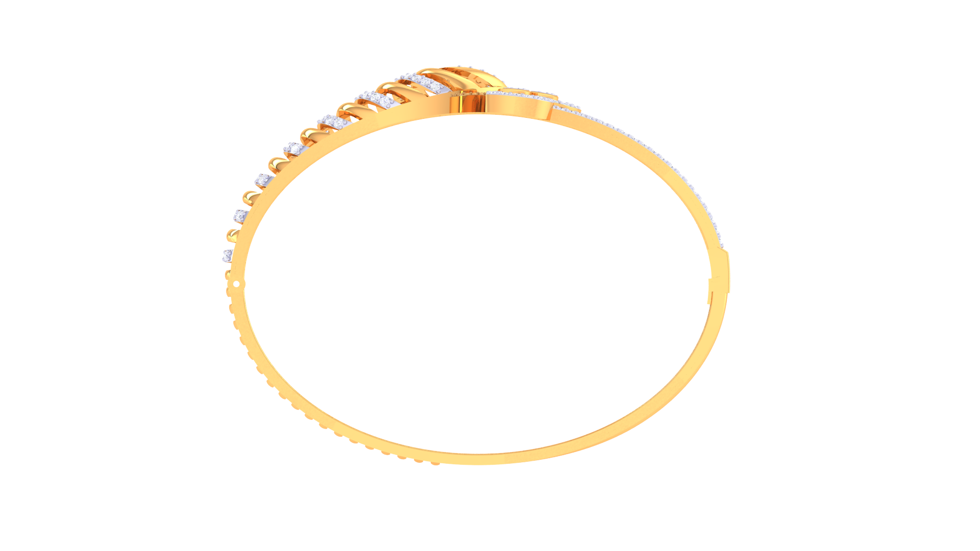 Teardrop Radiance 925 Silver Modern Bangle for Girls