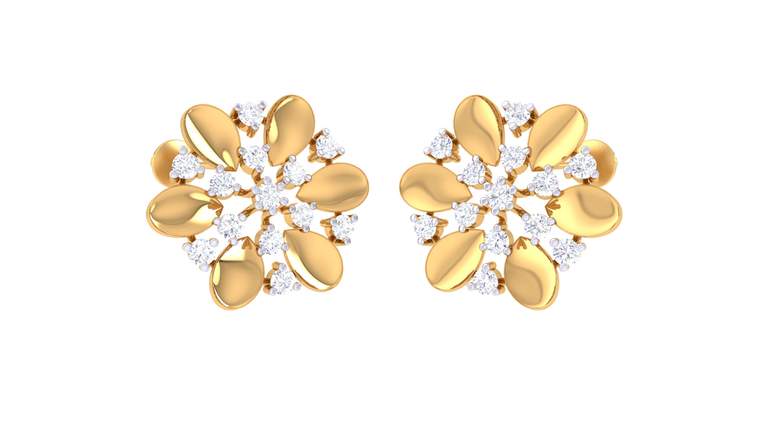 Aneytri Elara Blossom 925 Silver Earrings