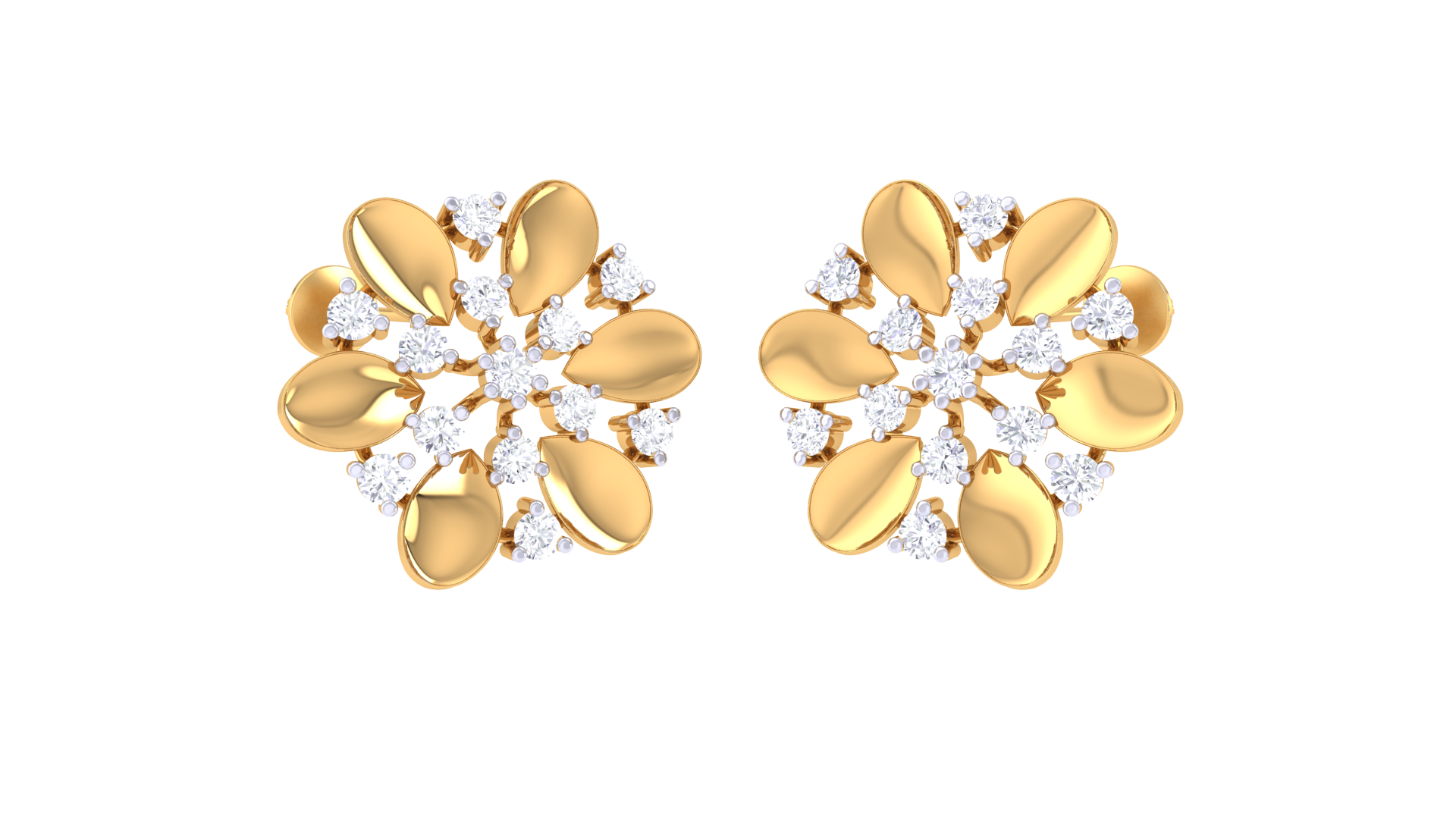 Aneytri Elara Blossom 925 Silver Earrings